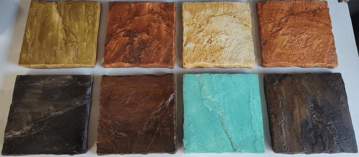 Белый цемент окрас кислотным красителем Окрас кислотником белого цемента