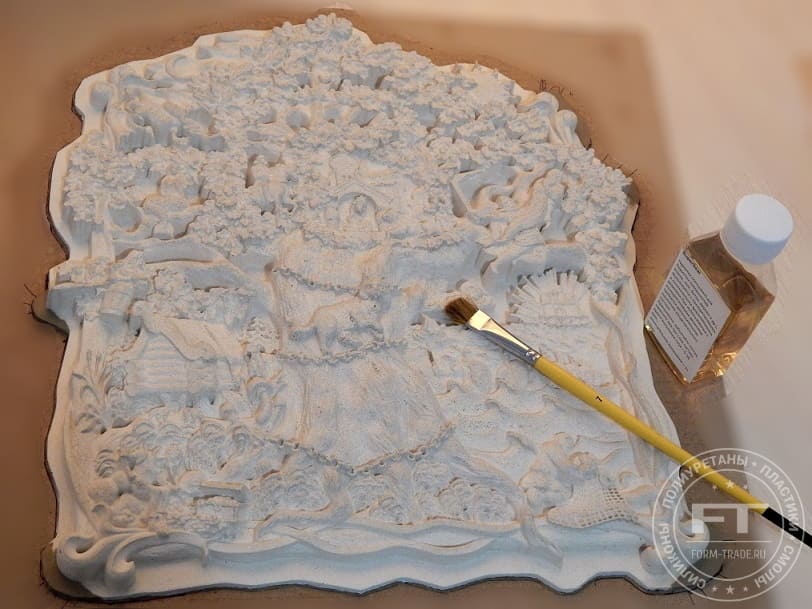 Покрытие порозаполнителем Обработка модели порозаполнителем