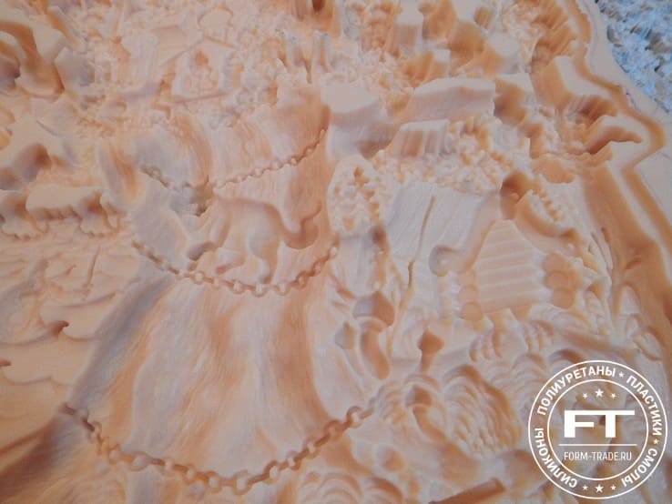 Рельеф силиконовой формы Рельеф формы из силикона эластолюкс-м